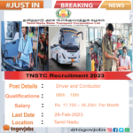 Unlocking Opportunities: Tamil Nadu TNSTC Driver Jobs