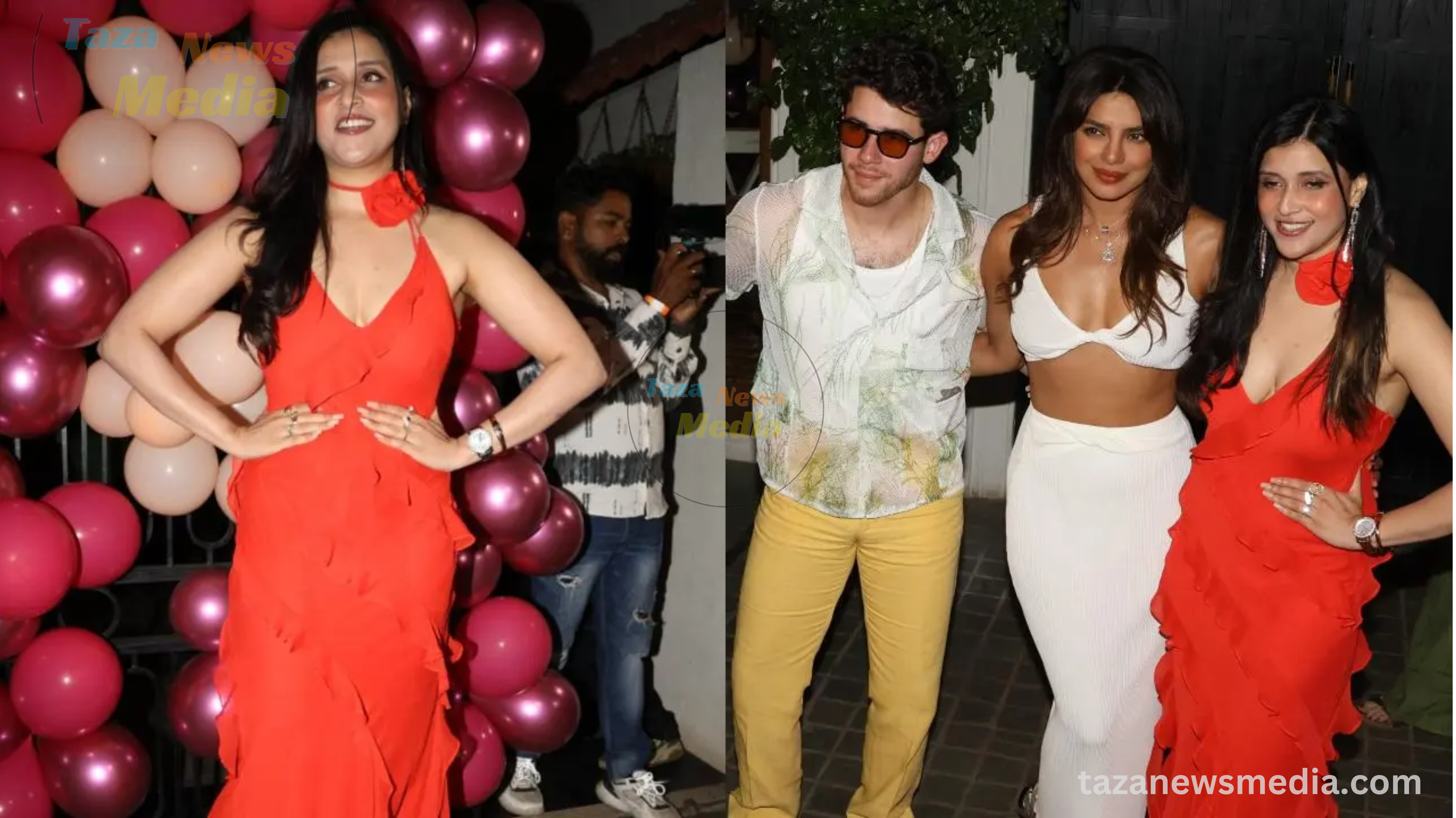 Hot Video! Watch as Mannara Chopra Shows Off Her Cleavage in a Hot Red Dress at Her Birthday Bash!