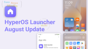 A little upgrade is released for HyperOS Launcher in August 2024.